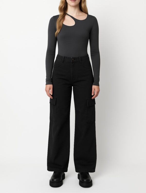 Urban Force – Calça Cargo Preta - Imagem 2
