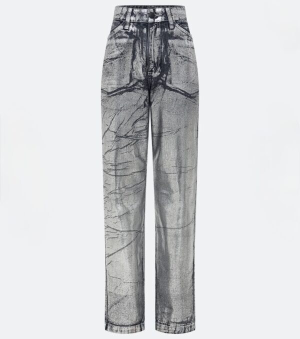Silver Crash – Jeans Artístico Metálico - Imagem 2
