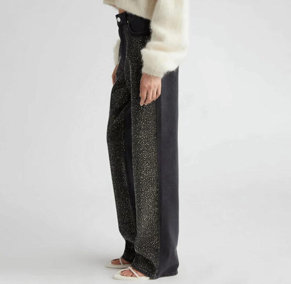 Midnight Spark – Jeans Preto com Brilhos - Imagem 3